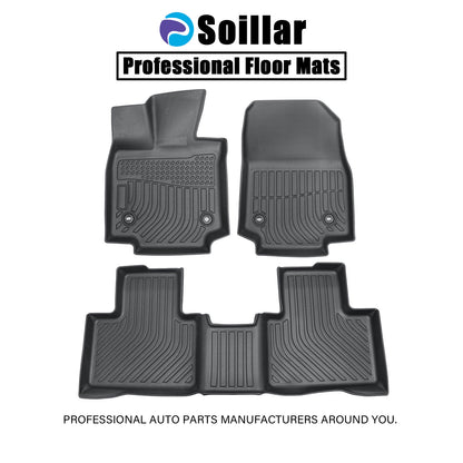 Fits 2023-2025 Lexus RX350 RX450h RX500h TPE Floor Mats Liner All-Weather Black