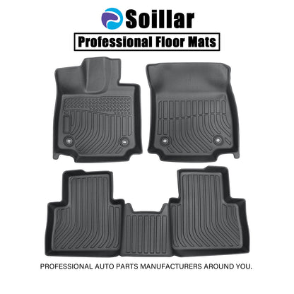 TPE Floor Mats Liner 3D Model For 2022 2023 2024 2025 Lexus NX350h NX450h+ Black