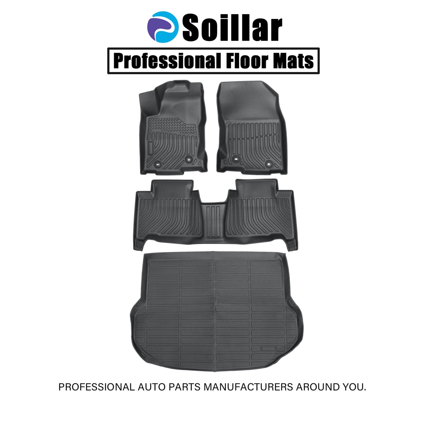 TPE Floor Mats+Trunk Cargo Liner For 2015-2021 Lexus NX200t NX300 NX300h Weather