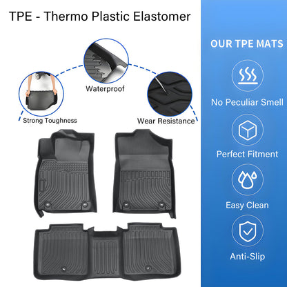 Floor Mats Liner For 2013-2018 Lexus ES350 / ES300h Front-Rear All Weather TPE