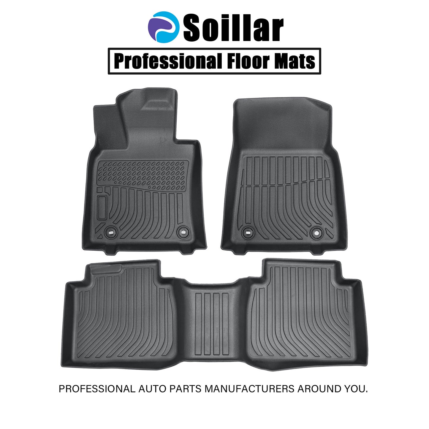 Fits 2019-2025 Lexus ES300h ES350 5-Passengers TPE Floor Mats Liner Replacement