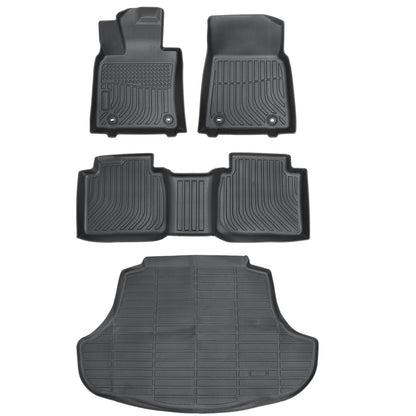 TPE Floor Mats Liner & Rear Cargo Trunk Liner For 2019-2024 Lexus ES350 / ES300h