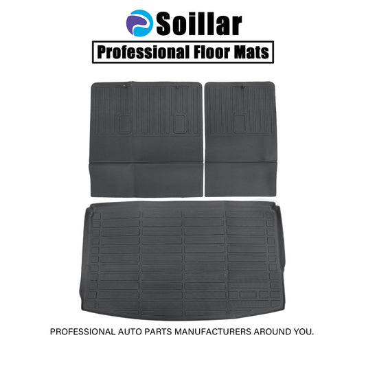 Trunk Cargo Liners For 2018-2024 Lincoln Navigator Ford Expedition Max TPE Black