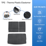 Trunk Cargo Liners For 2018-2024 Lincoln Navigator Ford Expedition Max TPE Black