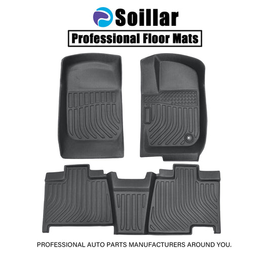 3D TPE Front+2nd Row Floor Mats Liner Set For 2006 2007 Ford Explorer Anti-Slip