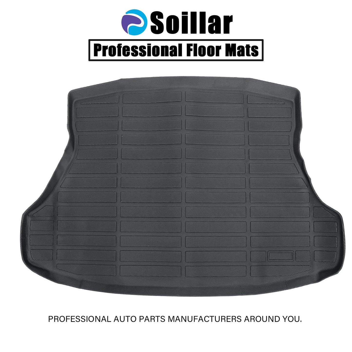 TPE All-Weather 3D Trunk Cargo Liner Floor Mat Black For 2012-2015 Honda Civic