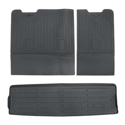 Backrest Mats & Trunk Cargo Liners For 2015-2020 Chevy Tahoe/GMC Yukon TPE 3Pcs
