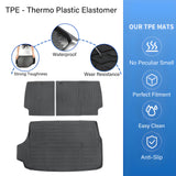 Backrest Mats & Trunk Cargo Liners 3D For 2025 Toyota 4Runner 4-Door TPE New