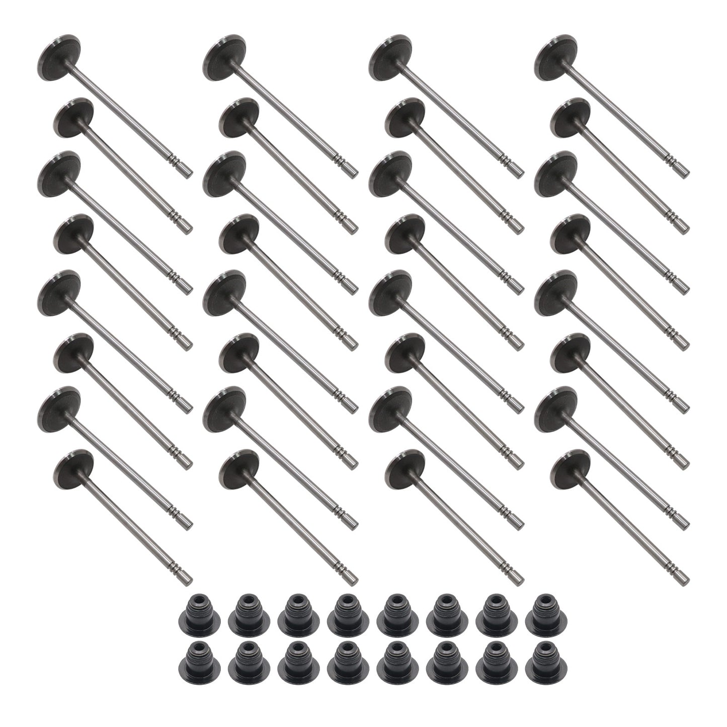 Fits 11-16 Ford F150 mustang GT 5.0L Intake Exhaust Valves + Valve Seals New