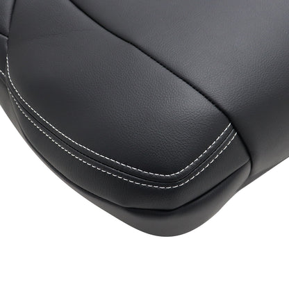 For 13-18 Toyota RAV4 Front Passenger Top Replacement Leather Seat Cover Black