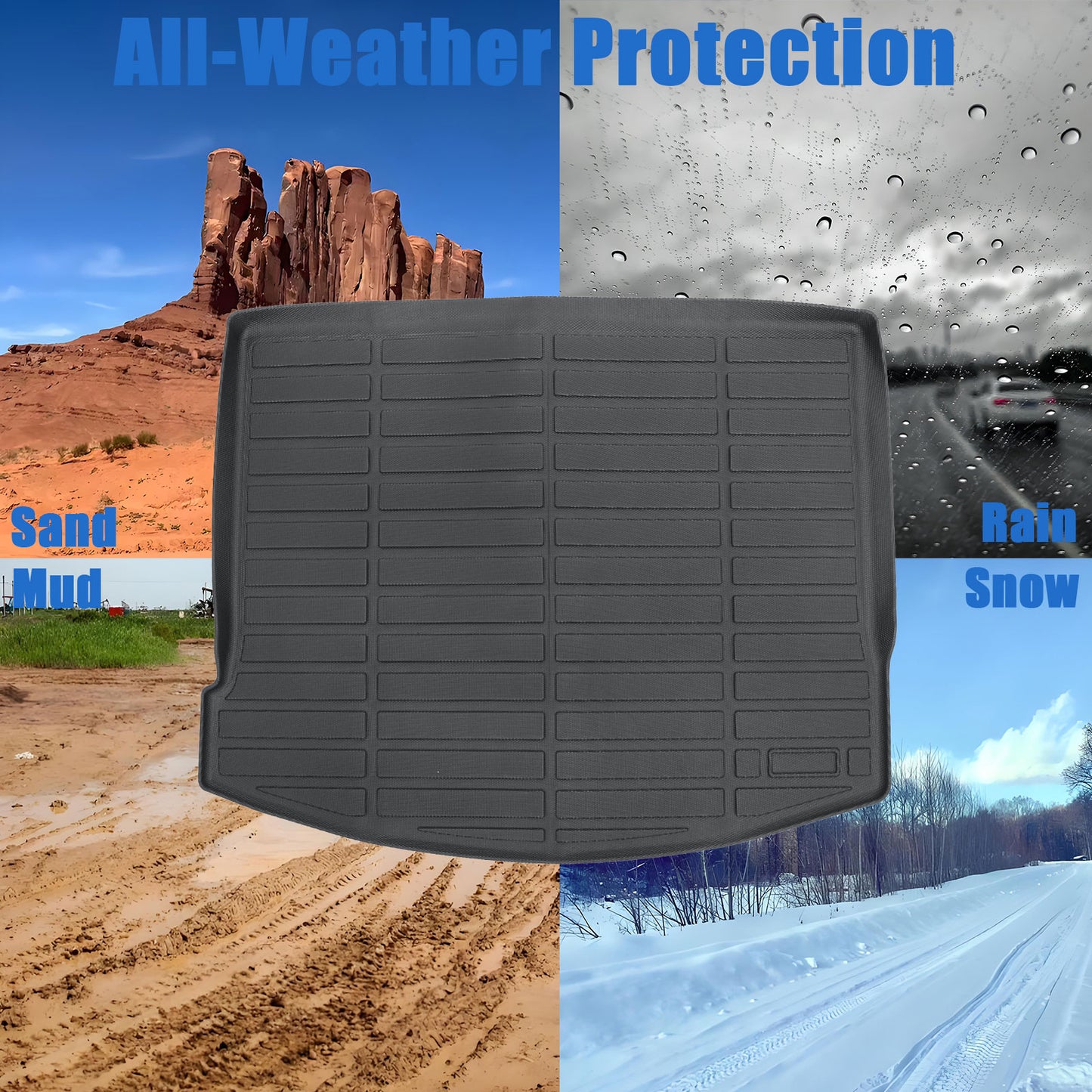 TPE Rear Cargo Trunk Liner Floor Mat Fits 2020-2026 Lincoln Corsair Waterproof