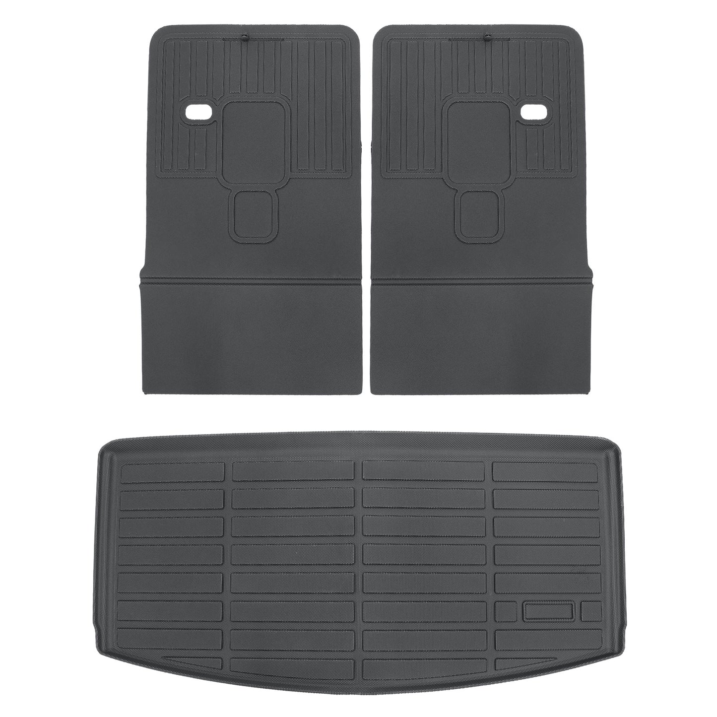 3D TPE Trunk Cargo Liner & Backrest Mats Set For 2021-2025 Jeep Grand Cherokee L