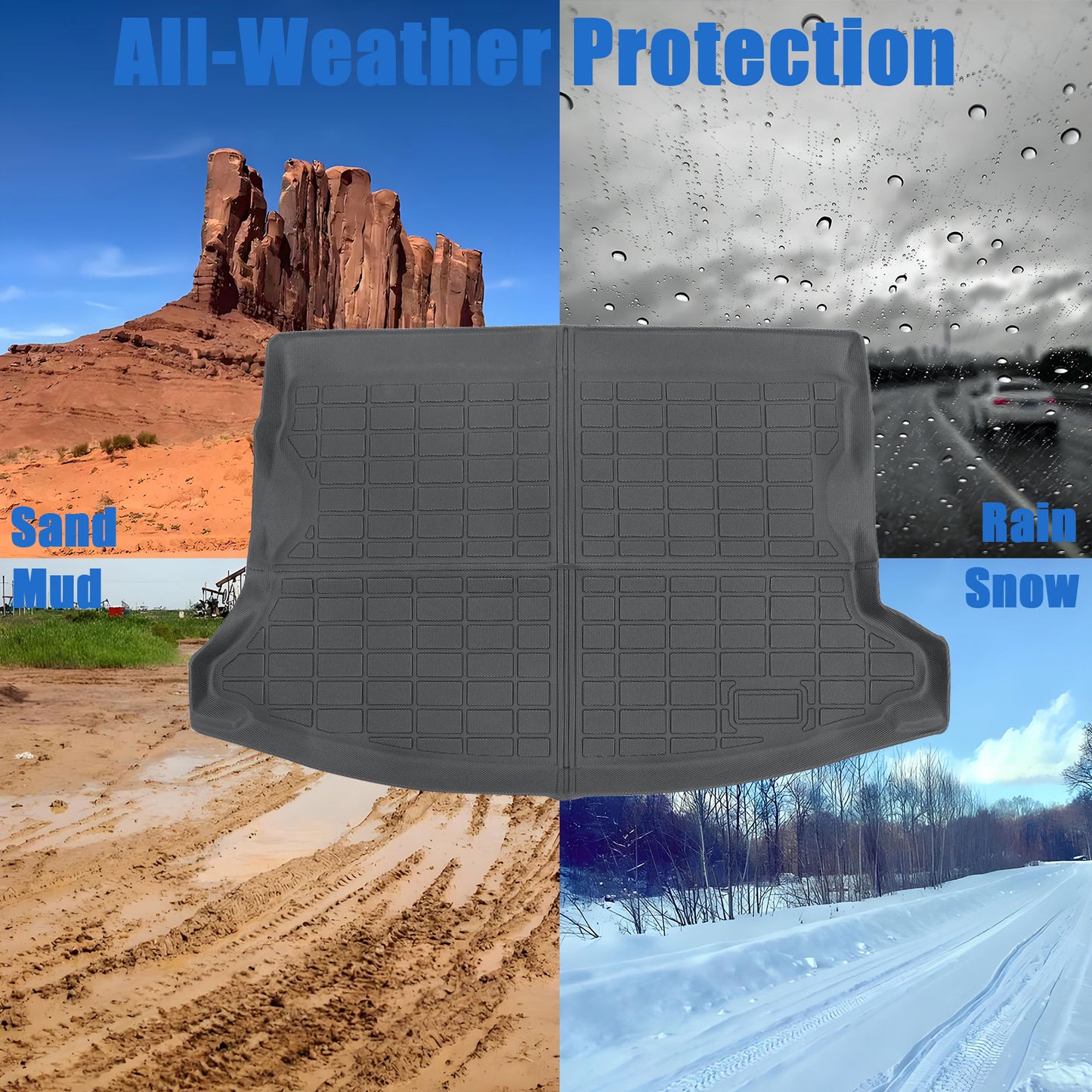 TPE Rear Trunk Cargo Liner Floor Mat For 2018-23 Subaru Crosstrek 17-23 Impreza