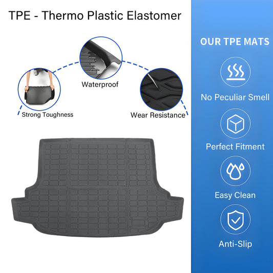 TPE Rear Cargo Trunk Liner 3D Floor Mat For 2009-2013 Subaru Forester Waterproof