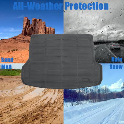 TPE Rear Cargo Trunk Liner 3D Floor Mat For 2019-2024 Subaru Forester Waterproof