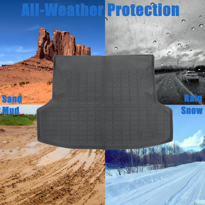 TPE Rear Trunk Cargo Liners Floor Mat For 2022 2023 Subaru WRX Waterproof Black