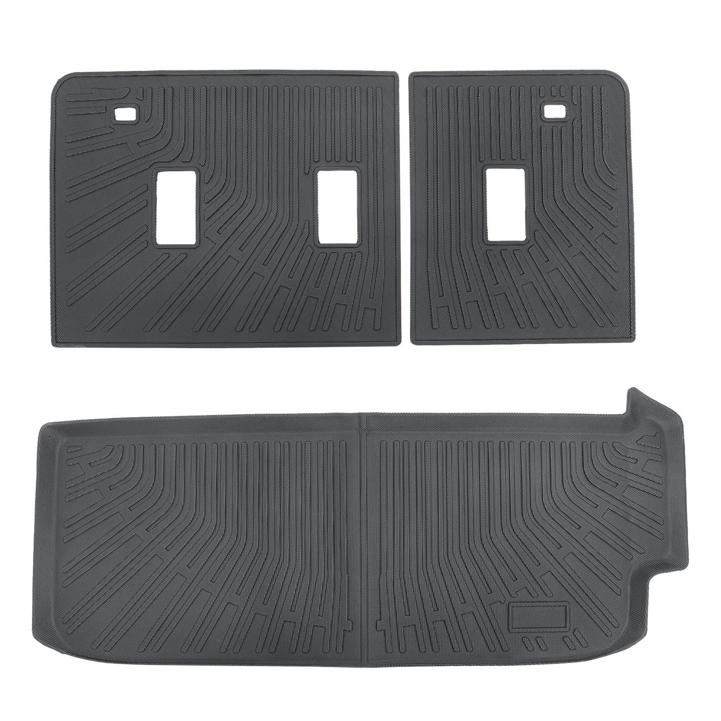 Backrest Mats & Trunk Cargo Liner 3D For 2019-2025 Subaru Ascent 4-Door TPE New