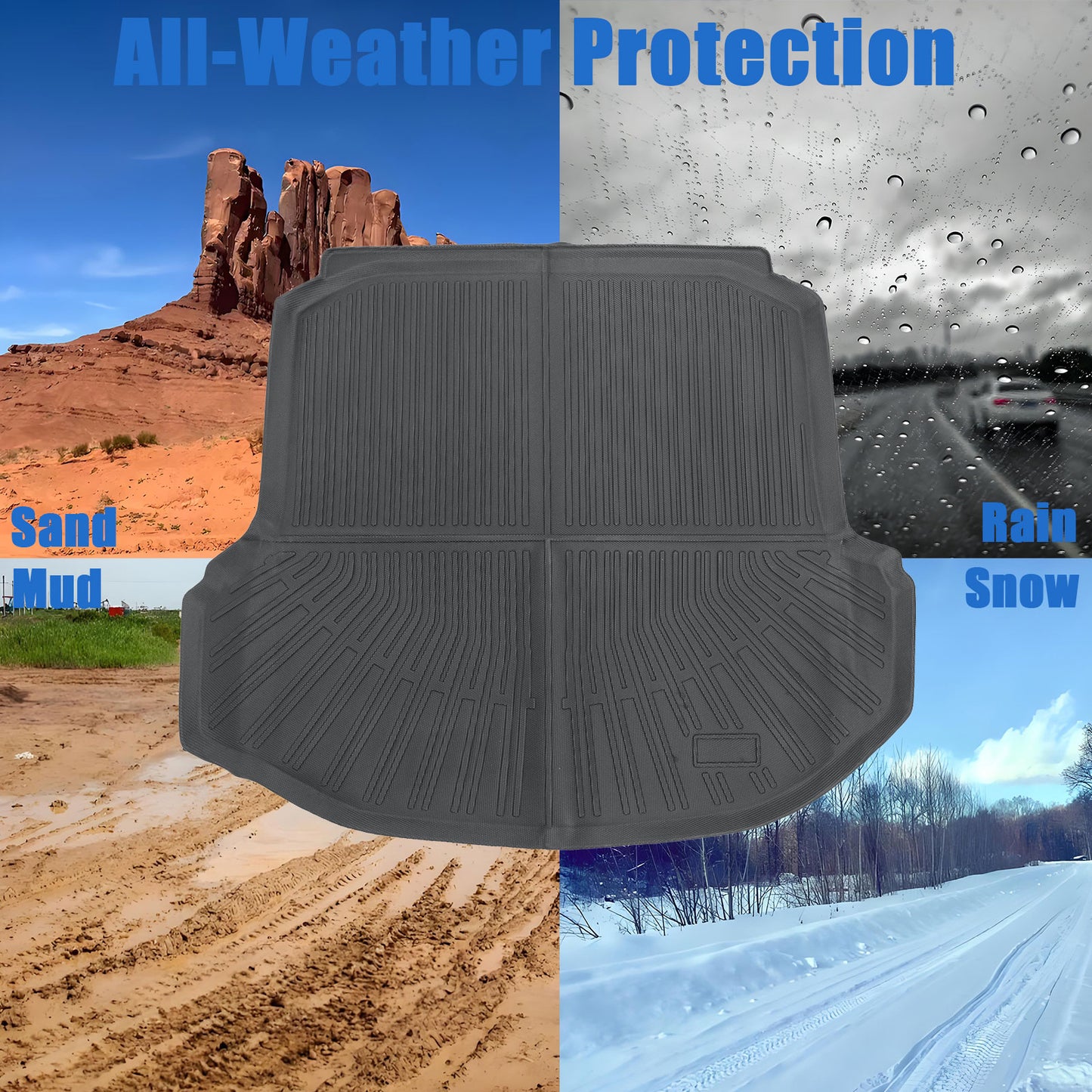 TPE Cargo Trunk Liner Floor Mats For 2019 2020 Volkswagen Jetta Waterproof New