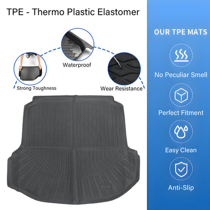 TPE Cargo Trunk Liner Floor Mats For 2019 2020 Volkswagen Jetta Waterproof New