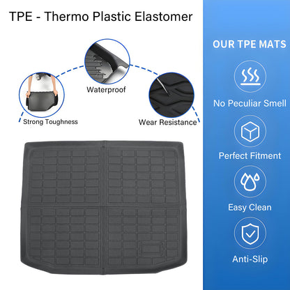 TPE Trunk Cargo Liner Cover Floor Mat For 2011-2024 Mitsubishi Outlander Sport