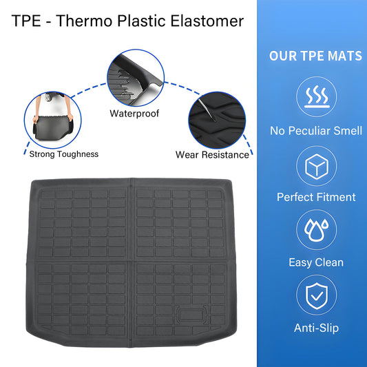 TPE Trunk Cargo Liner Cover Floor Mat For 2011-2024 Mitsubishi Outlander Sport