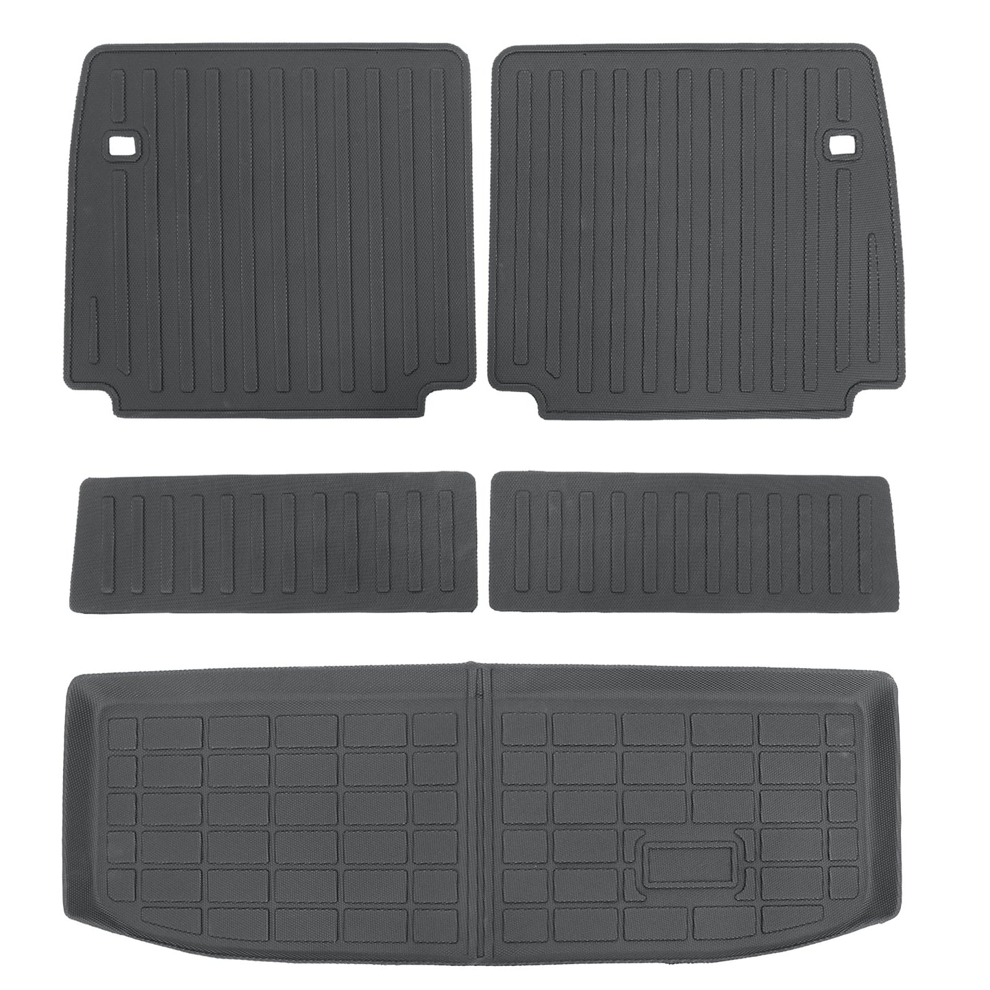 3D TPE Backrest Mats+Cargo Trunk Liner For 2022 2023 Mitsubishi Outlander Black
