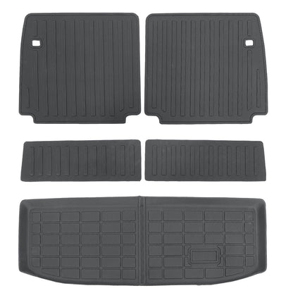 3D TPE Backrest Mats+Cargo Trunk Liner For 2022 2023 Mitsubishi Outlander Black