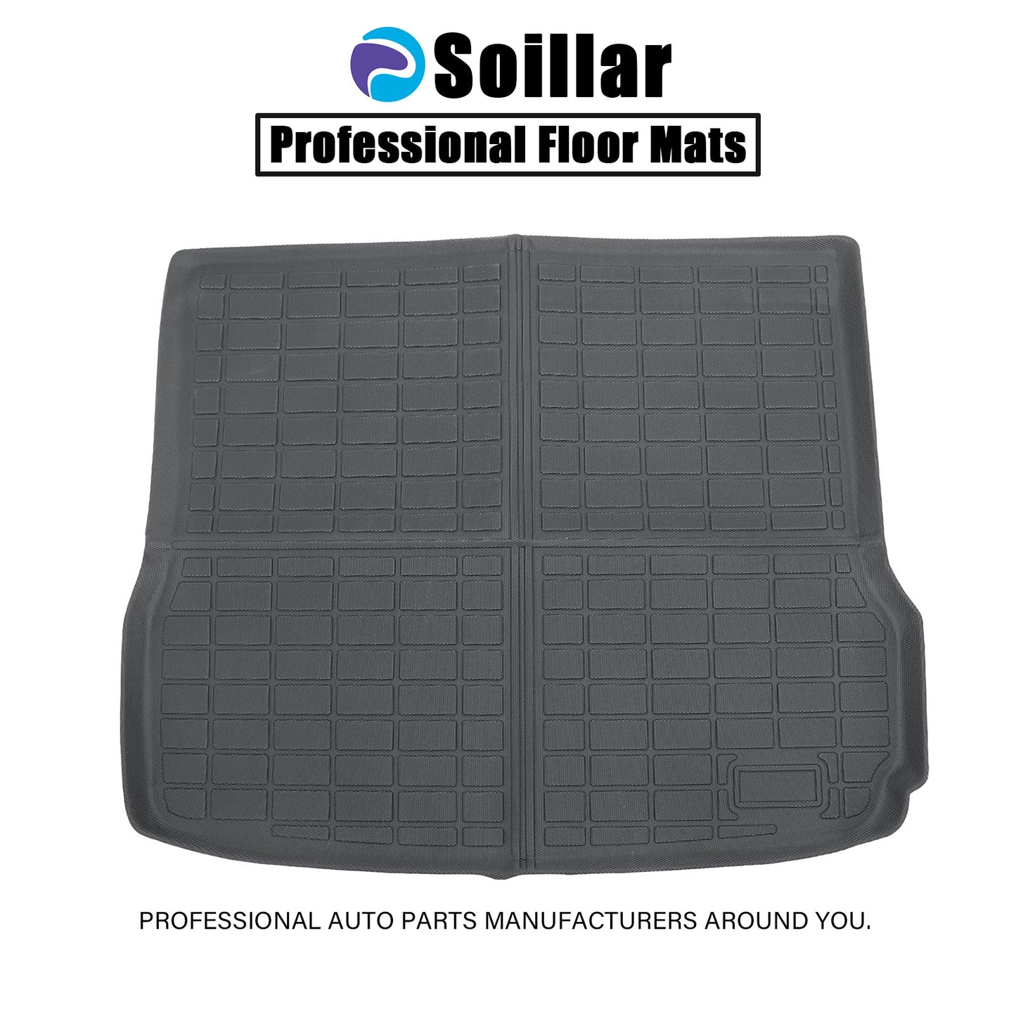 3D Fits 2009-2017 Audi Q5 TPE Rear Trunk Cargo Liner Floor Mat 4-Door Anti-Slip