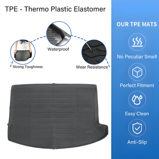 TPE Cargo Trunk Liner Floor Mat For 2017-2024 Mini Cooper Countryman Waterproof