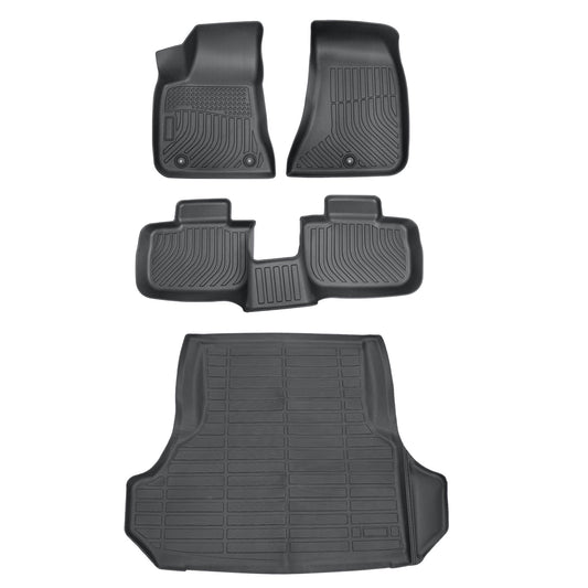 Floor Mats Trunk?Cargo Liners TPE For 2011-2023 Chrysler 300/Dodge Charger RWD