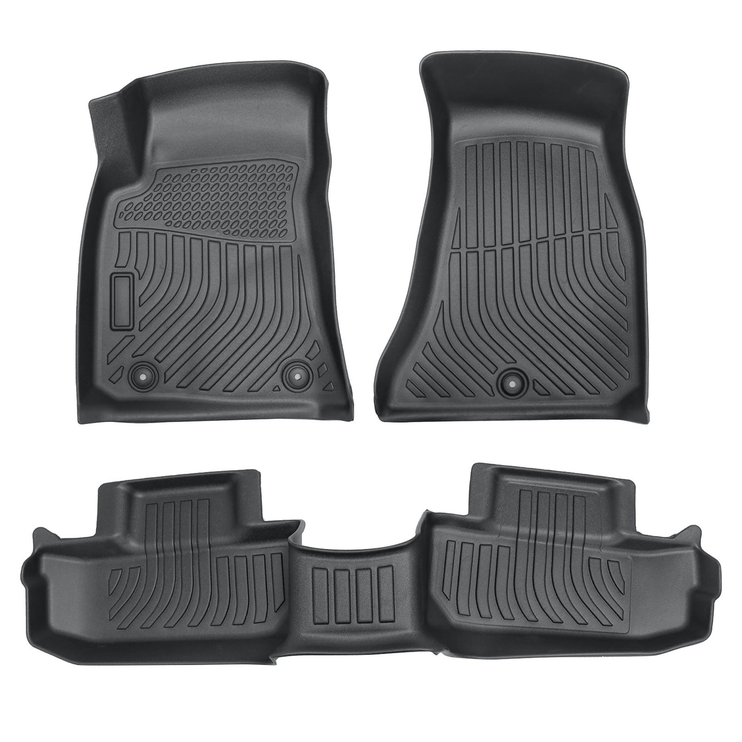 Fits 2011 2012 2013 2014 Dodge Challenger RWD TPE 3D Front+2nd Floor Mats Liner