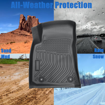 Fits 2011 2012 2013 2014 Dodge Challenger RWD TPE 3D Front+2nd Floor Mats Liner