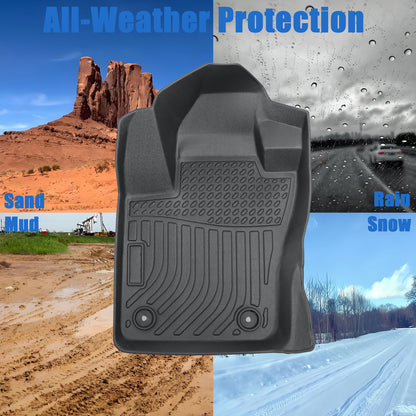 Floor Mats Liners TPE For 2015-2024 Jeep Renegade 3D Model All-Weather Black NEW