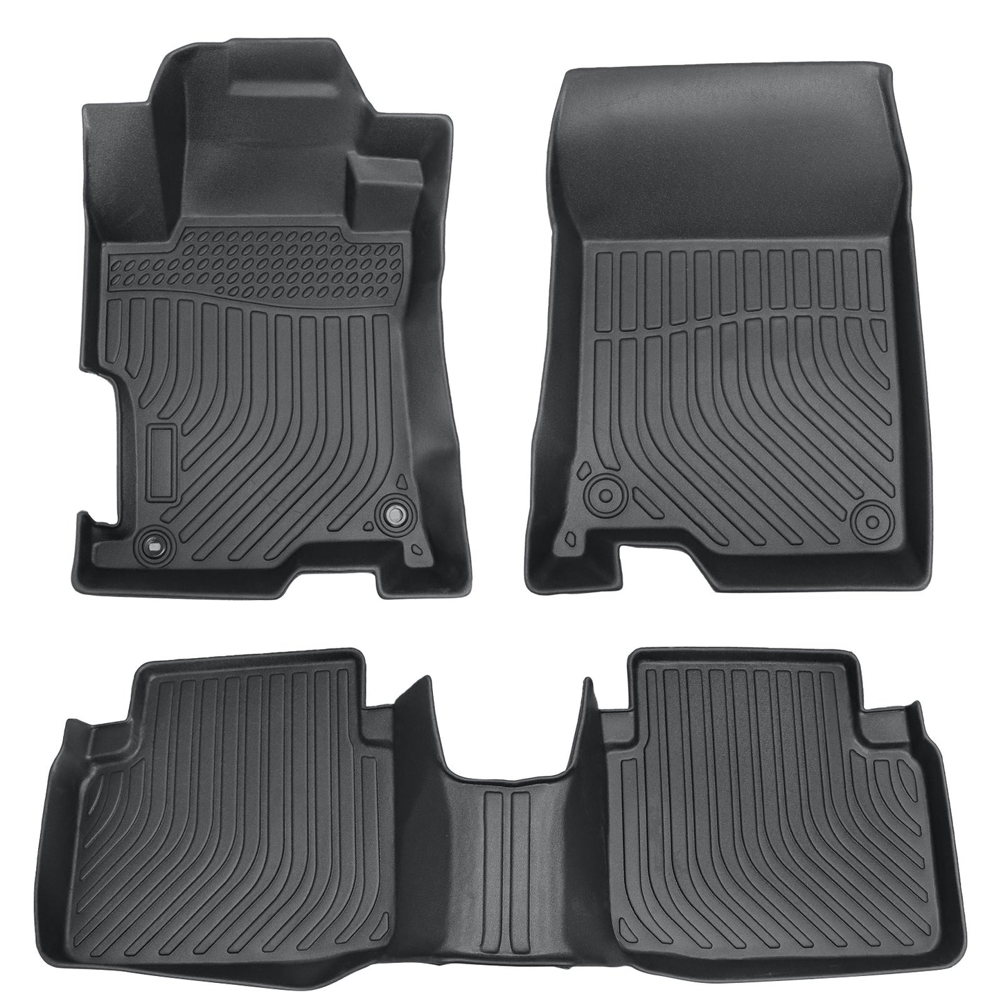Floor Mats Liner Full Set For 2008-2012 Honda Accord Sedan 4Door All Weather TPE