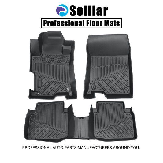 Floor Mats Liner Full Set For 2008-2012 Honda Accord Sedan 4Door All Weather TPE