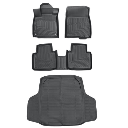 TPE Floor Mats & Trunk Cargo Liner For 2018-2022 Honda Accord Sedan Waterproof