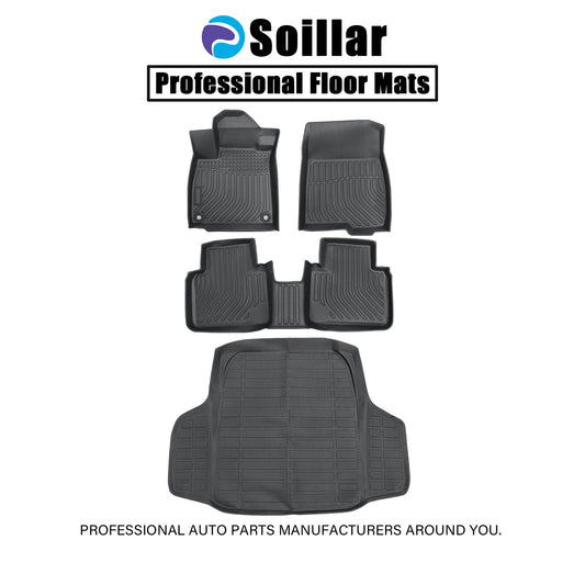 TPE Floor Mats & Trunk Cargo Liner For 2018-2022 Honda Accord Sedan Waterproof