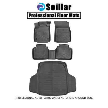 TPE Floor Mats Liners+Trunk Cargo Liner For 2023-2025 Honda Accord All Weather
