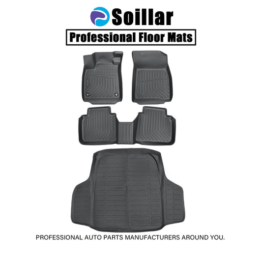 TPE Floor Mats Liners+Trunk Cargo Liner For 2023-2025 Honda Accord All Weather
