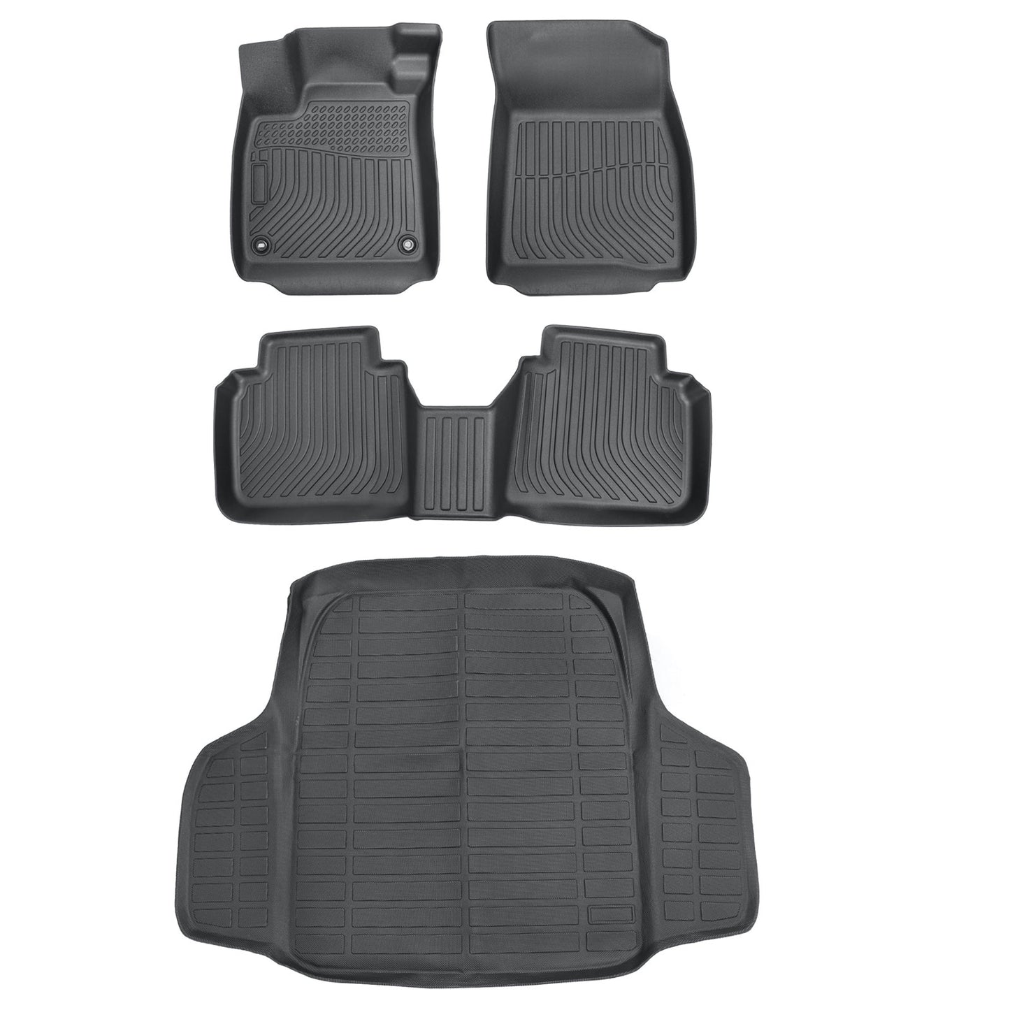 TPE Floor Mats Liners+Trunk Cargo Liner For 2023-2025 Honda Accord All Weather