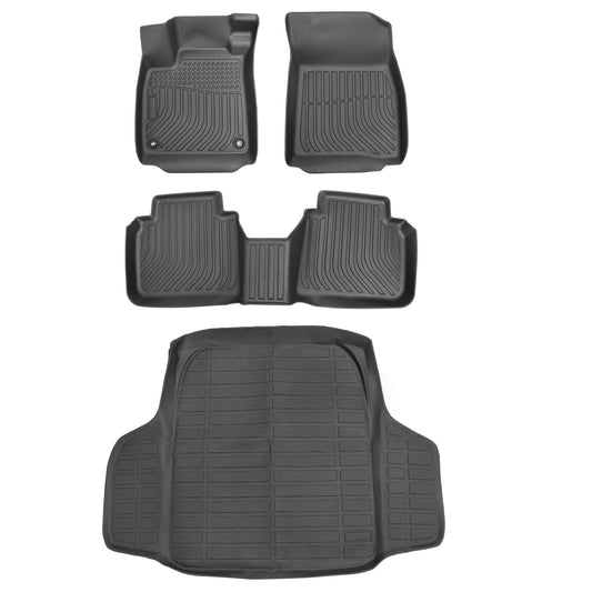 TPE Floor Mats Liners+Trunk Cargo Liner For 2023-2025 Honda Accord All Weather