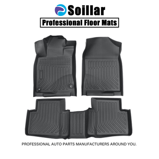 Floor Mats Liner Full Set For 2016-2021 Honda Civic Front & Rear All Weather TPE