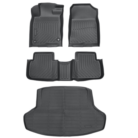 3D TPE Floor Mats & Trunk Cargo Liner Set of 4 For 2022-2025 Honda Civic Sedan