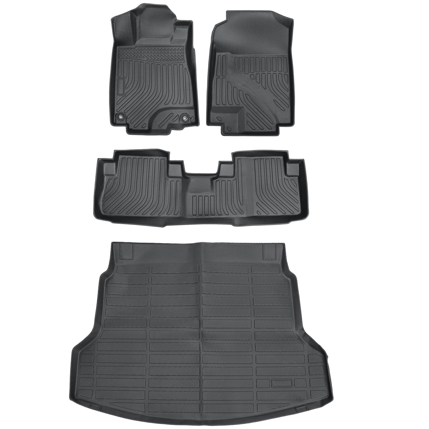 Floor Mats Trunk & Cargo Liners All Weather 3D TPE For 2012-2016 Honda CR-V CRV