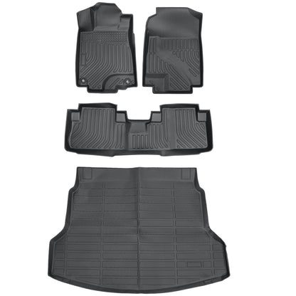 Floor Mats Trunk & Cargo Liners All Weather 3D TPE For 2012-2016 Honda CR-V CRV