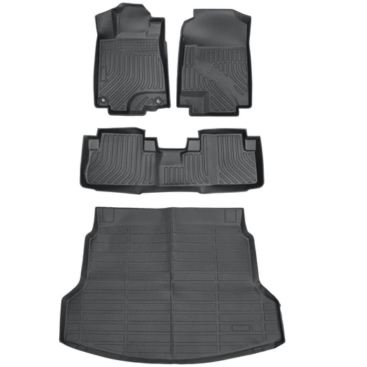 Floor Mats Trunk & Cargo Liners All Weather 3D TPE For 2012-2016 Honda CR-V CRV