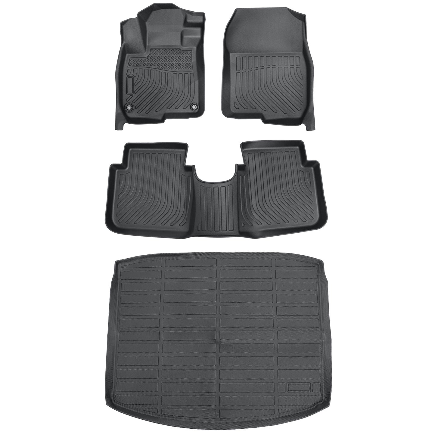 Floor Mats Trunk & Cargo Liners All Weather 3D TPE For 2017-2022 Honda CR-V CRV