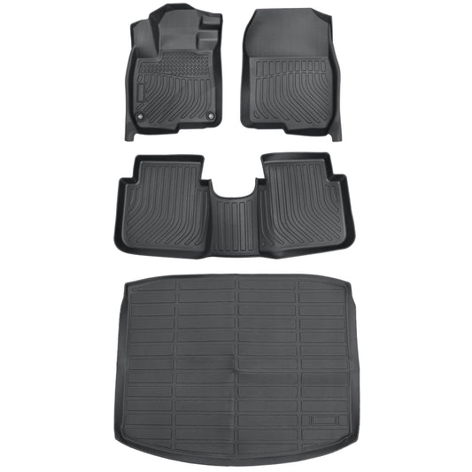 Floor Mats Trunk & Cargo Liners All Weather 3D TPE For 2017-2022 Honda CR-V CRV