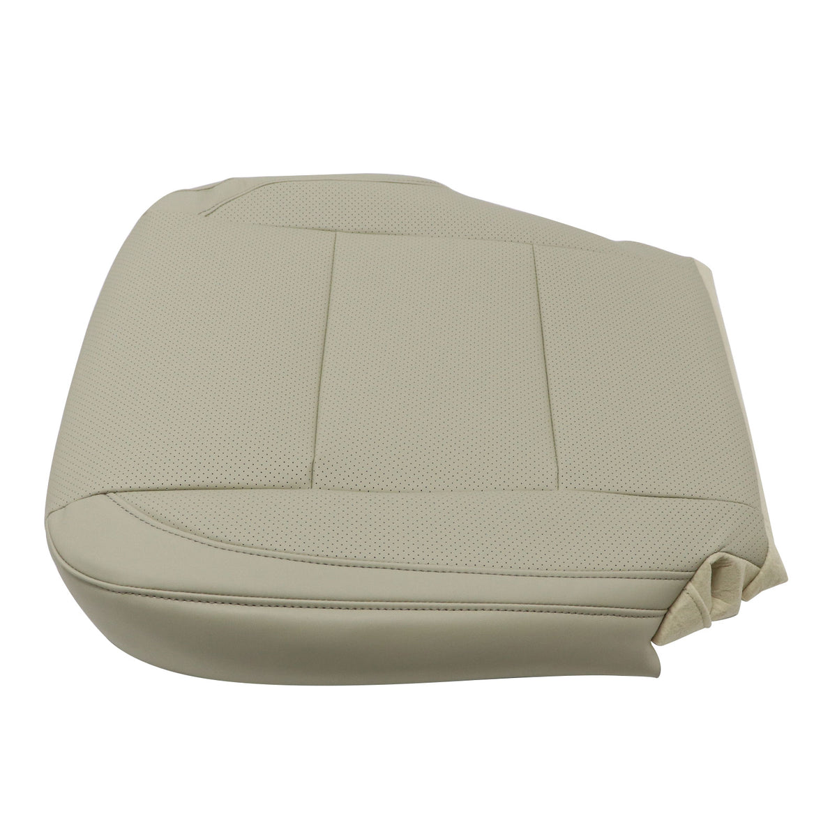 Driver Bottom PERF Leather Seat Cover Tan Fits 2014-2018 2019 Toyota Highlander