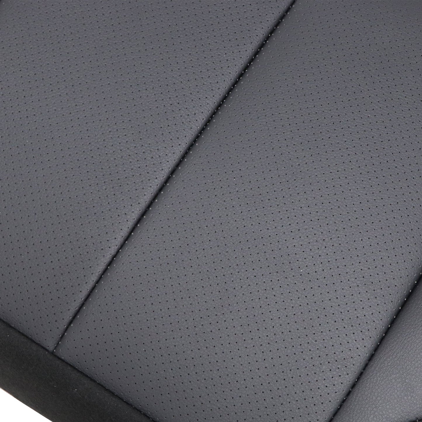 Fits 2017-2020 Nissan Rogue Passenger Side Bottom Perf Leather Seat Cover Black